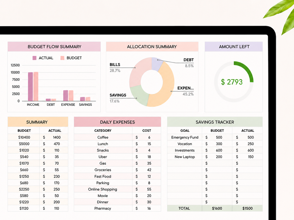 Monthly Budget Planner