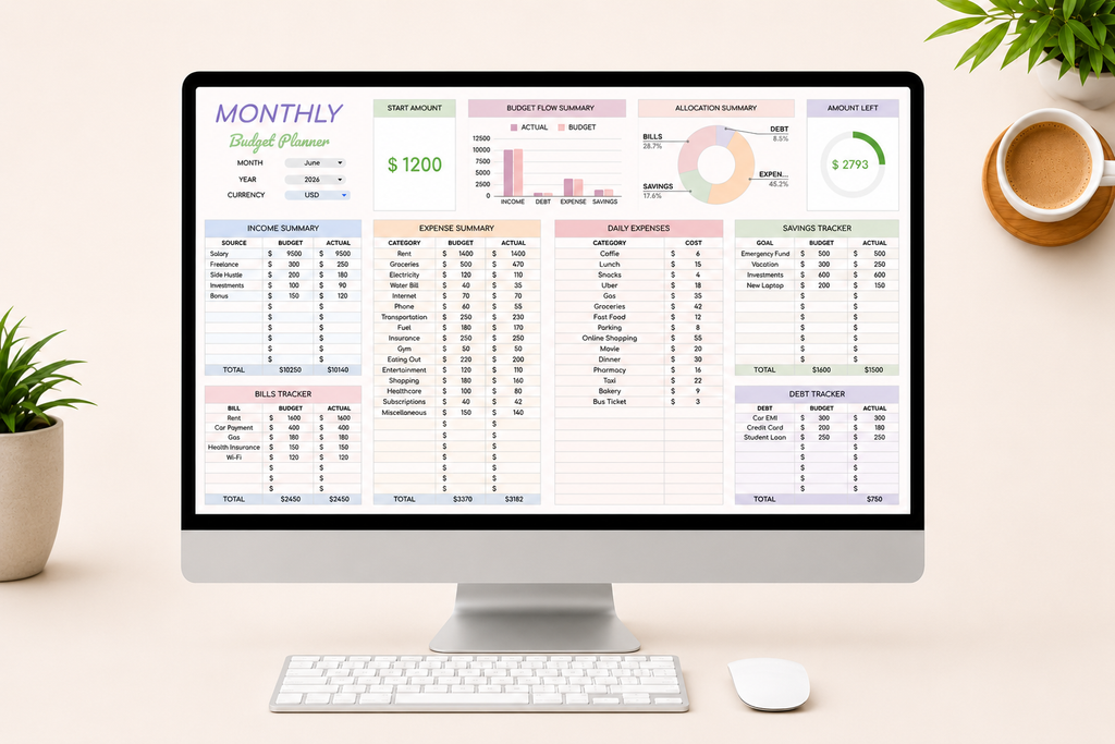 Monthly Budget Planner